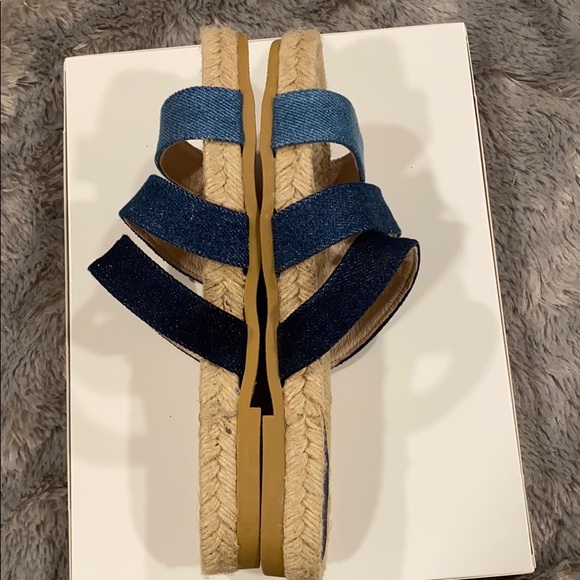 Saks Fifth Avenue Denim Espadrille BNWT - Picture 5 of 5
